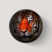 Tiger Face Motivational Artwork Button (Vorderseite)