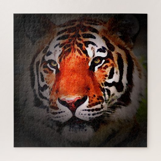 Tiger Face Motivational Artwork Puzzle (Vertikal)
