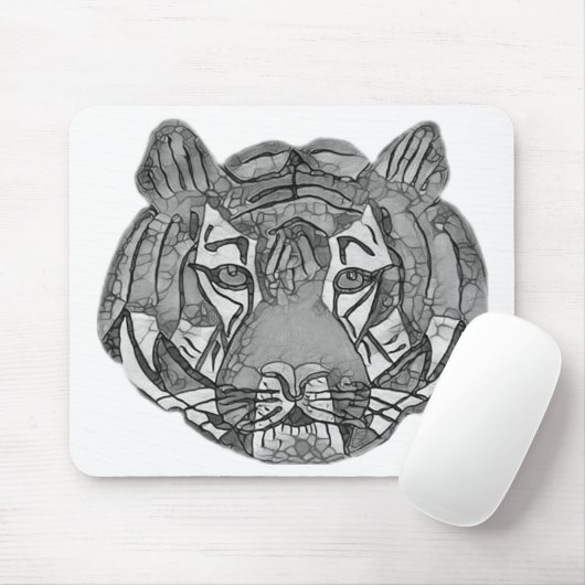 Tiger Face Mousepad (Mit Mouse)