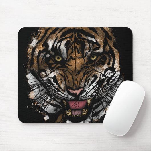 Tiger Face Mousepad (Mit Mouse)