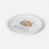 Tiger Face Pappteller (Schrägansicht)