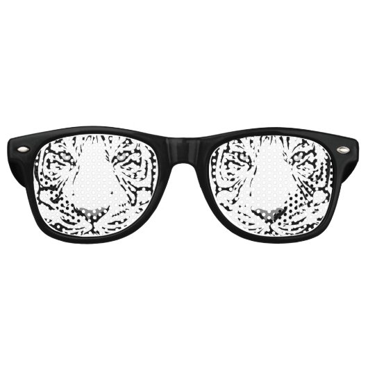 Tiger face Party Sonnenbrille (Vorderseite)