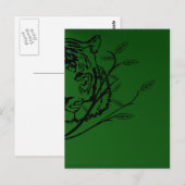Tiger Face Postcard Postkarte (Vorne/Hinten)