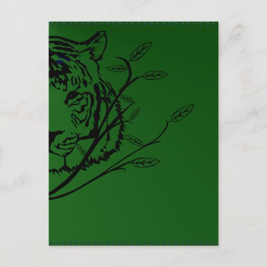 Tiger Face Postcard Postkarte (Vorderseite)