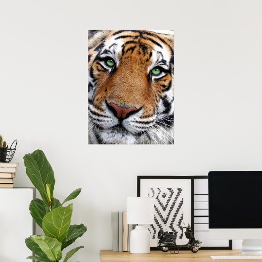 Tiger Face Poster (Heimbüro)