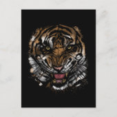 Tiger Face Postkarte (Vorderseite)