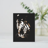 Tiger Face Postkarte (Stehend Vorderseite)