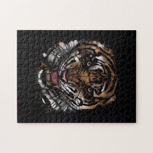 Tiger Face Puzzle (Horizontal)