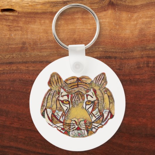 Tiger Face Schlüsselanhänger (Vorderseite)