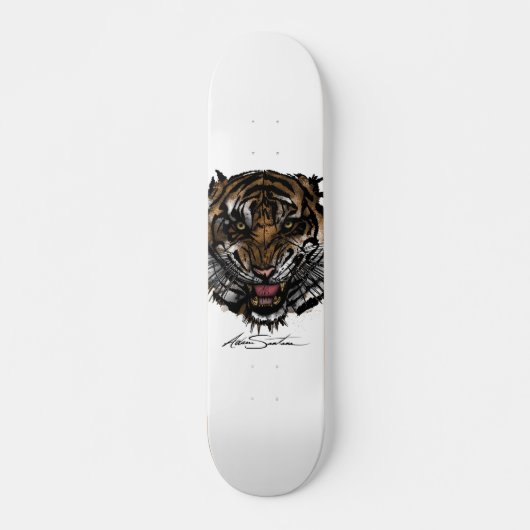 Tiger Face Skateboard (Vorne)