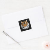 Tiger Face Square Sticker  (Umschlag)