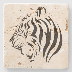 Tiger Face Steinuntersetzer