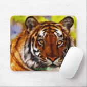 Tiger Face Wildlife Mousemat Mousepad (Mit Mouse)