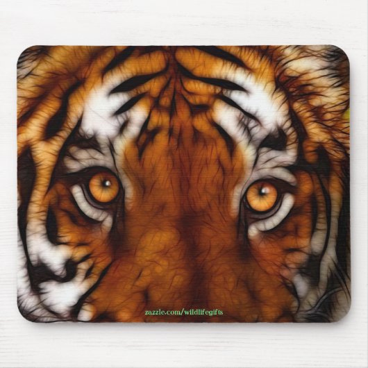 Tiger Face Wildlife Mousemat Mousepad (Vorne)