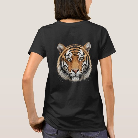 Tiger Face Women's Basic T-Shirt (Rückseite)