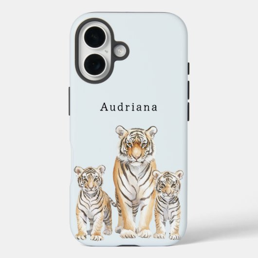 Tiger-Familie Case-Mate iPhone Hülle (Rückseite)