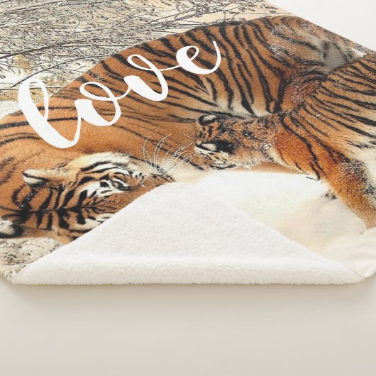 Tiger Family Sherpa Blanket Sherpadecke (3/4)