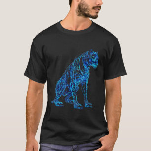 Tiger Fantasy Artwork Roboter Tiermotiv Tiger 5 T-Shirt
