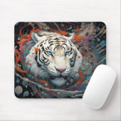 Tiger farbenfroher Tierzauber Mousepad (Mit Mouse)