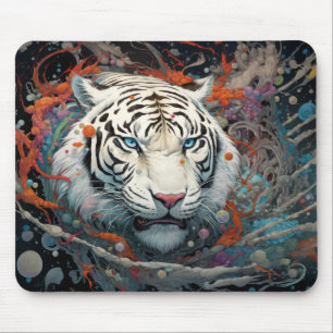 Tiger farbenfroher Tierzauber Mousepad