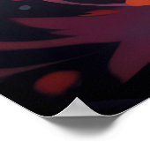 Tiger farbenfroher Tierzauber Poster (Ecke)
