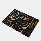 Tiger-Farbmuster Fußmatte (Schrägansicht)