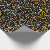 Tiger-Farbmuster Geschenkpapier (Ecke)