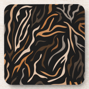 Tiger-Farbmuster Getränkeuntersetzer