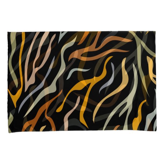 Tiger-Farbmuster Kissenbezug (Vorderseite-Rechts)