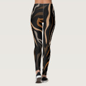 Tiger-Farbmuster Leggings (Rückseite)