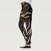 Tiger-Farbmuster Leggings (Links)