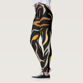 Tiger-Farbmuster Leggings (Links)