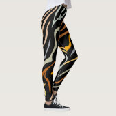 Tiger-Farbmuster Leggings (Rechts)