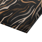 Tiger-Farbmuster Schneidebrett (Ecke)