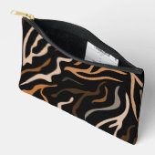 Tiger-Farbmuster-Tier Zubehörtasche (Offen)