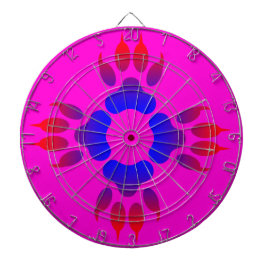 Tiger Feet Print Metal Cage rosa Dartboard Dartscheibe