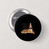 Tiger feiernde Tiere auf einer Party Button (Vorne & Hinten)