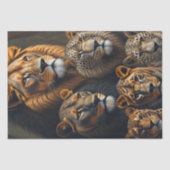 Tiger, feline family, einzigartige Tiger v3 Seidenpapier (Vorderseite)