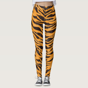 Tiger-Fell, Tiger-Haut, Tierhautmuster Leggings