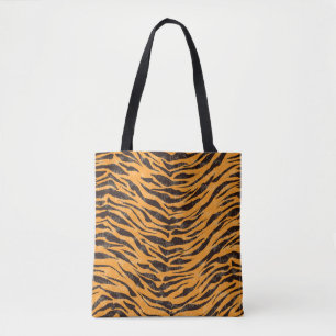 Tiger-Fell, Tiger-Haut, Tierhautmuster Tasche