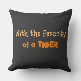 Tiger Ferocity (Animal Energy)- Throw Pillow Kissen