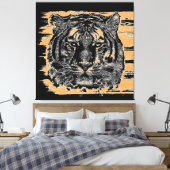 Tiger Fine Art 2 Wrapped Leinwand (Insitu (Schlafzimmer))