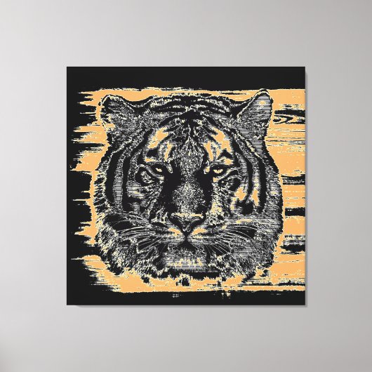 Tiger Fine Art 2 Wrapped Leinwand (Vorderseite)
