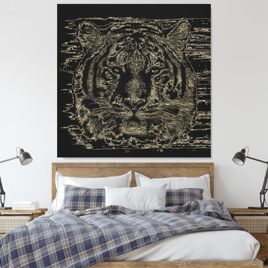 Tiger Fine Art 3 Wrapped Canvas Leinwanddruck (Insitu (Schlafzimmer))