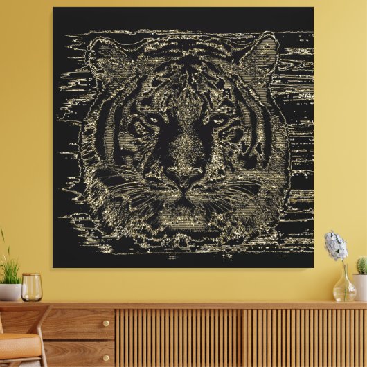 Tiger Fine Art 3 Wrapped Canvas Leinwanddruck (Insitu (Wohnzimmer))