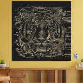 Tiger Fine Art 3 Wrapped Leinwand (Insitu (Wohnzimmer))