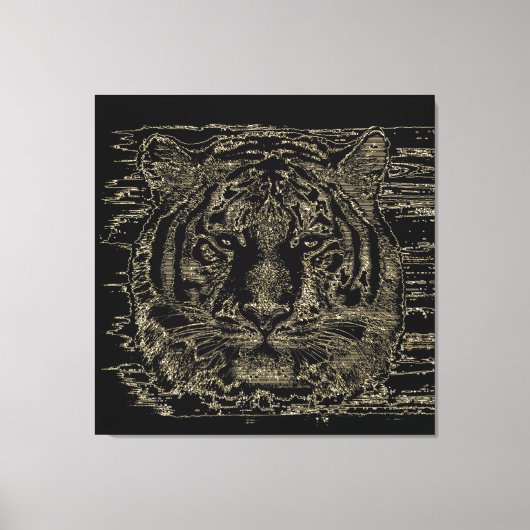 Tiger Fine Art 3 Wrapped Leinwand (Vorderseite)