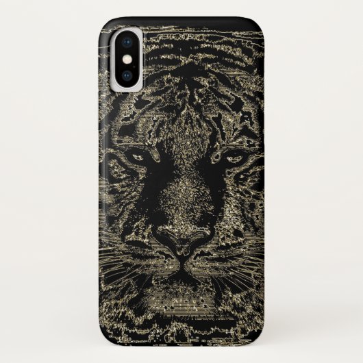 Tiger Fine Art Case-Mate iPhone Hülle (Rückseite)