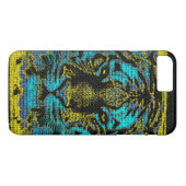 Tiger Fine Art on Burlap Rustic Jute #2 Case-Mate iPhone Hülle (Rückseite (Horizontal))