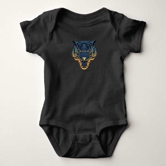 Tiger Fire Baby Strampler (Vorderseite)